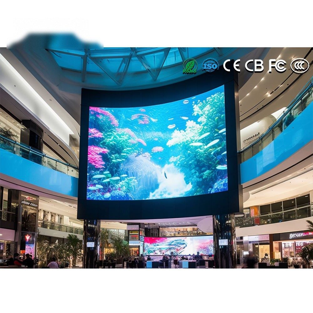 Indoor retail video wall